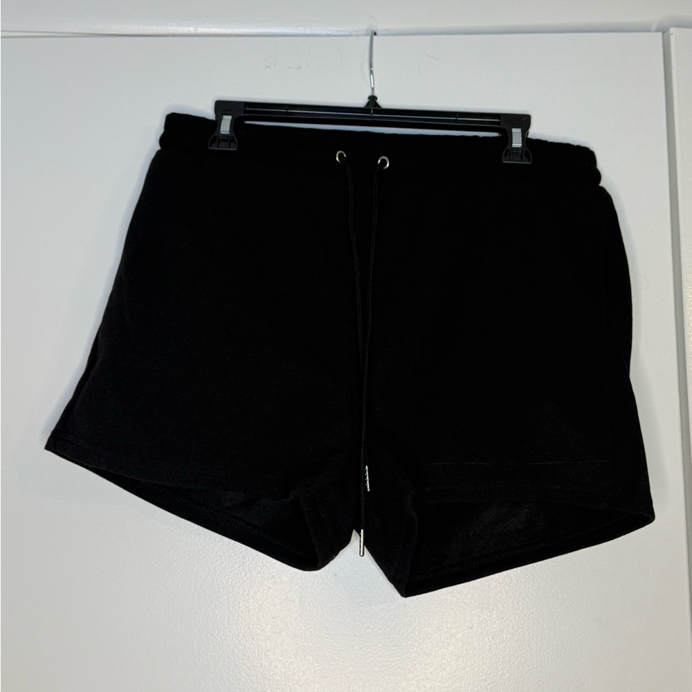 Black sweat shorts